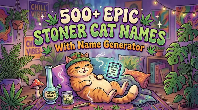 Epic Stoner Cat Names With Name Generator