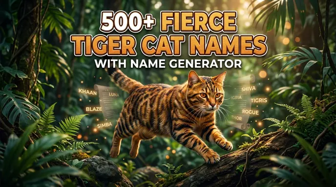 Fierce Tiger Cat Names With Name Generator