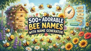 Adorable Bee Names With Name Generator