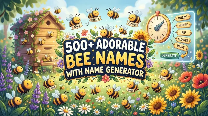 Adorable Bee Names With Name Generator