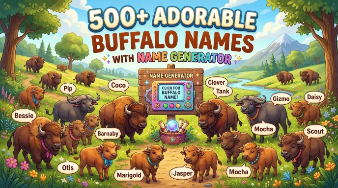 Adorable Buffalo Names With Name Generator