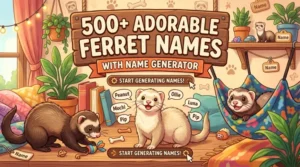 Adorable Ferret Names With Name Generator