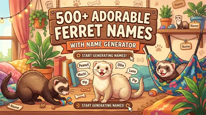 Adorable Ferret Names With Name Generator