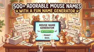 Adorable Mouse Names With a Fun Name Generator