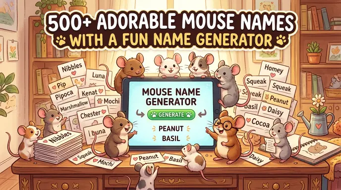 Adorable Mouse Names With a Fun Name Generator