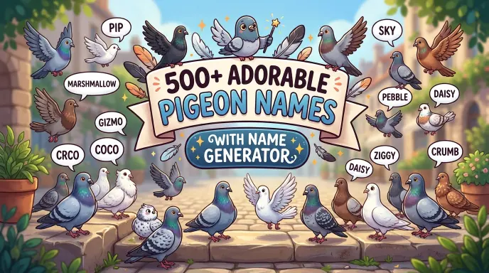 Adorable Pigeon Names With Name Generator