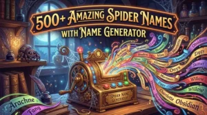 amazing spider names name generator