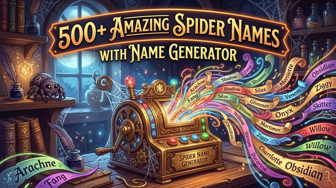 amazing spider names name generator