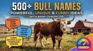 bull names powerful name generator