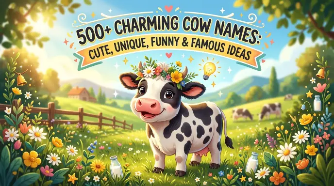 Charming Cow Names: Cute, Unique, Funny & Famous Ideas