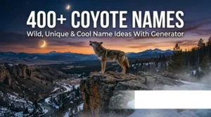 coyote names wild unique cool name