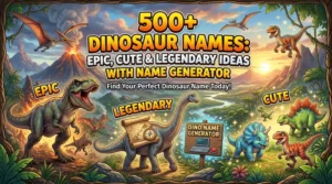 dinosaur names epic cute legendary ideas name generator
