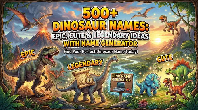 dinosaur names epic cute legendary ideas name generator