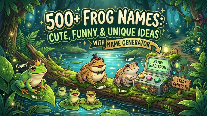 Frog Names: Cute, Funny & Unique Ideas With Name Generator