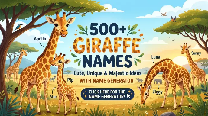 Giraffe Names: Cute, Unique & Majestic Ideas With Name Generator