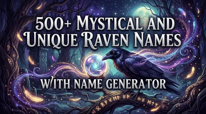 Mystical and Unique Raven Names With Name Generator