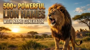 powerful lion names name generator