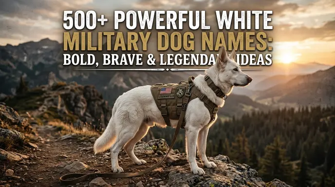 Powerful White Military Dog Names: Bold, Brave & Legendary Ideas