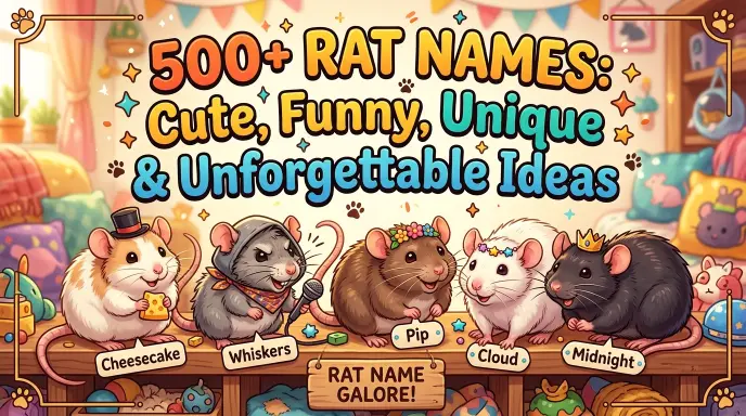 Rat Names: Cute, Funny, Unique & Unforgettable Ideas
