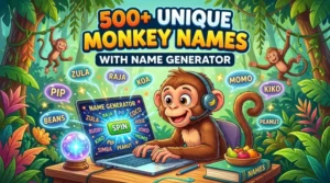 Unique Monkey Names With Name Generator
