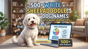 White Sheepadoodle Dog Names With Name Generator