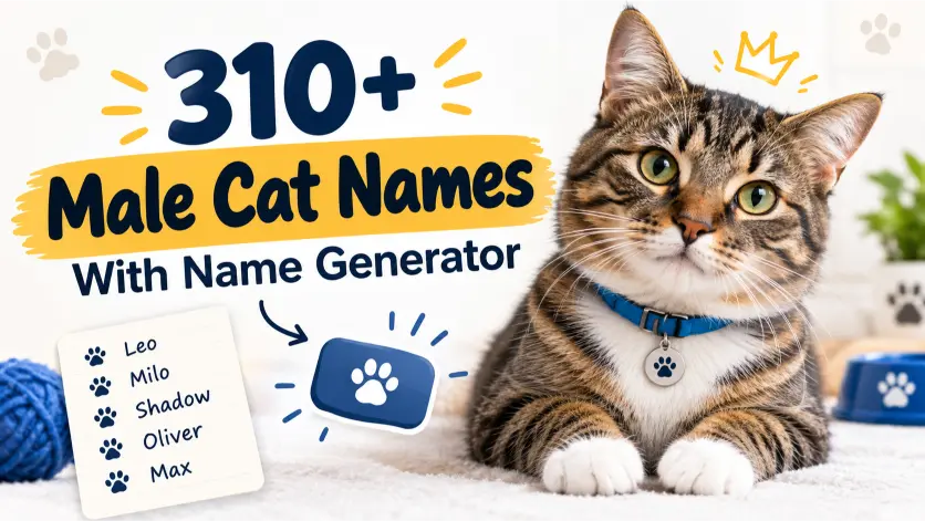 Male Cat Names With Name Generator