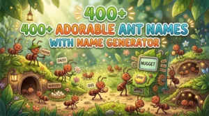 Adorable Ant Names With Name Generator