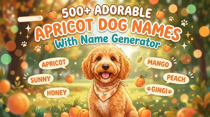 Adorable Apricot Dog Names With Name Generator