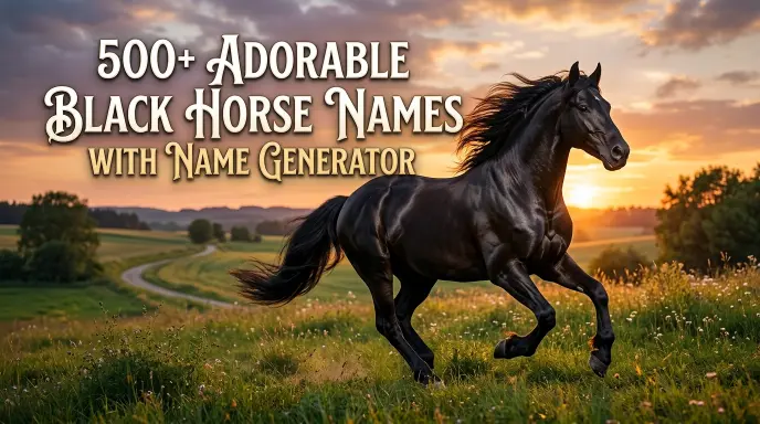 Adorable Black Horse Names With Name Generator