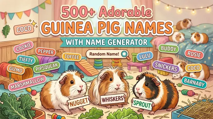 Adorable Guinea Pig Names With Name Generator