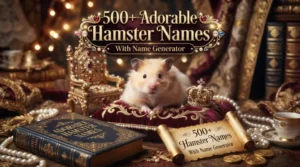 Adorable Hamster Names With Name Generator