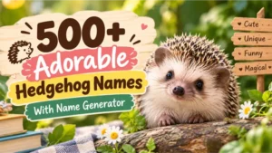 Adorable Hedgehog Names With Name Generator
