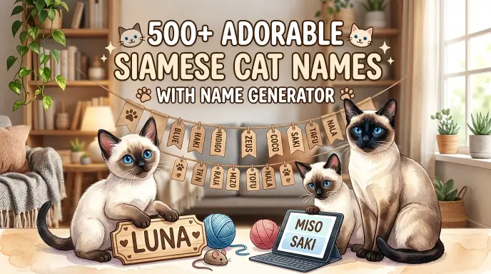 Adorable Siamese Cat Names With Name Generator