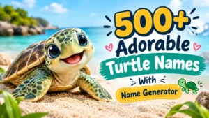 Adorable Turtle Names With Name Generator