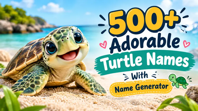 Adorable Turtle Names With Name Generator