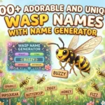 Adorable and Unique Wasp Names With Name Generator