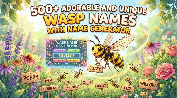 Adorable and Unique Wasp Names With Name Generator