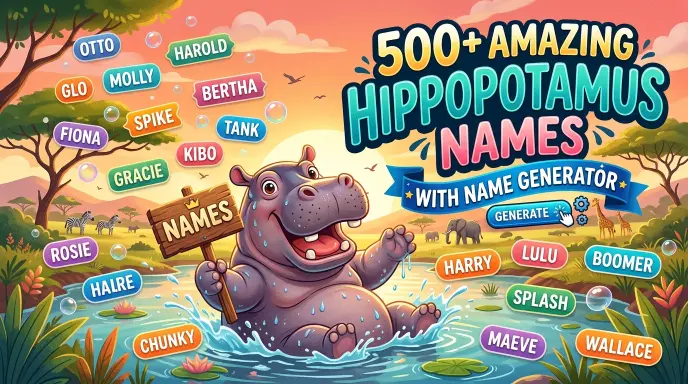 Amazing Hippopotamus Names With Name Generator