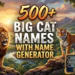 Big Cat Names With Name Generator