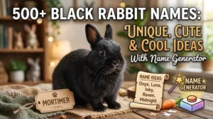 Black Rabbit Names: Unique, Cute & Cool Ideas With Name Generator