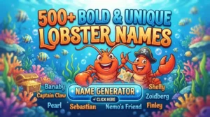 Bold & Unique Lobster Names With Name Generator