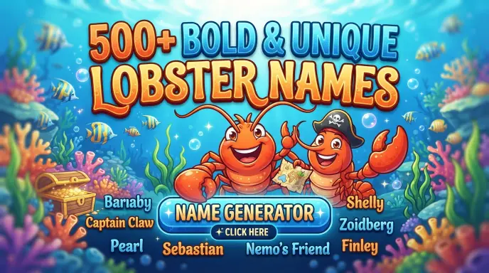 Bold & Unique Lobster Names With Name Generator