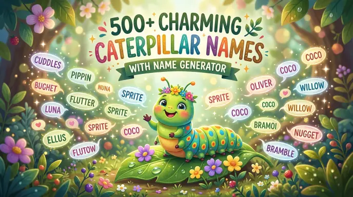 Charming Caterpillar Names With Name Generator