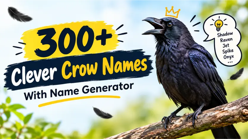 Clever Crow Names With Name Generator