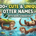 Cute and Unique Otter Names With Name Generator