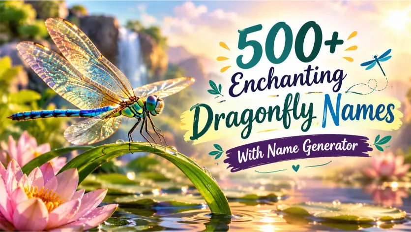 Enchanting Dragonfly Names With Name Generator
