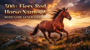 Fiery Red Horse Names With Name Generator