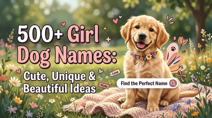 Girl Dog Names: Cute, Unique & Beautiful Ideas With Name Generator