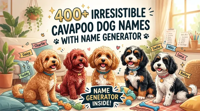 Irresistible Cavapoo Dog Names With Name Generator