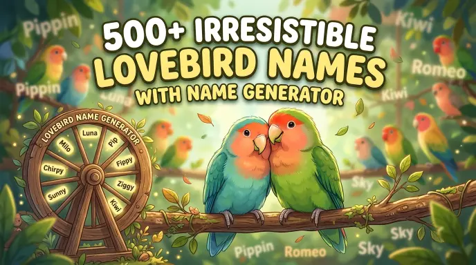 Irresistible Lovebird Names With Name Generator